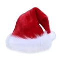 thumbnail image 1 of Gorro de Papá Noel, gorro de Navidad para adultos, mujeres, hombres, gorro navideño, 1 of 5