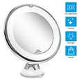thumbnail image 1 of Miroir de Maquillage Grossissant 10X avec Lumières, Interrupteur Intelligent, 1 of 5
