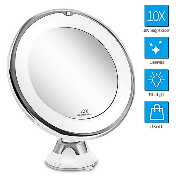 Makeup mirror x10 magnification outlet