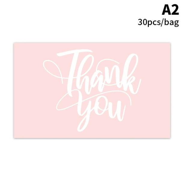Tarjetas de visita de 30-500 piezas, gracias por su pedido, compra, gracias, tarjetas de felicitación, tarjeta de agradecimiento para pequeña empresa