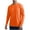Orange, variant on Mens Long Sleeve Shirts Crew Neck Quick Dry Moisture Wicking Tee Shirt Casual Lightweight Athletic Workout Tops