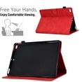 thumbnail image 4 of ELEHOLD Flip Folio Leather Case for iPad 6th/5th Gen/Pro 9.7" (2018/2017/2016),with Card Slots Auto Wake/Sleep Kickstand Function Multi-Functional Protective Shockproof Slim Case -Red, 4 of 7