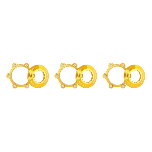 maskred 1 Set Centre Serrures Disque Rotors Adaptateur 6- Robuste Réparation en Acier Inoxydable 6 Trous Compatible pour le Verrouillage Or 3Set
