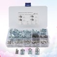 thumbnail image 2 of 100pcs Motorcycle Fairing Bodywork Panel U Clips Manganese Steel Spire U Clip U Nut Fasteners (Silver), 2 of 9