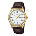 thumbnail image 1 of Reloj Casio Cuero Análogo Mtp-v006gl-7budf Hombre Color De La Correa Café Color Del Fondo Blanco, 1 of 1