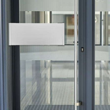 CIMAXIC Name Plate Holder For Office Silver Information Display 1Set