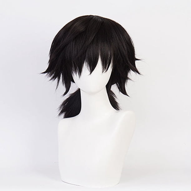 Disfraz de Anime Demon Slayer Kimetsu No Yaiba Tomioka Giyuu, traje de Cosplay, uniformes, peluca, fiesta para niños y adultos