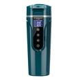 thumbnail image 3 of Taza calefactora para coche de 450ml, hervidor eléctrico de viaje de 24V/12V, taza para té y café de acero inoxidable 304, taza calefactora para té Verde oscuro, 3 of 8