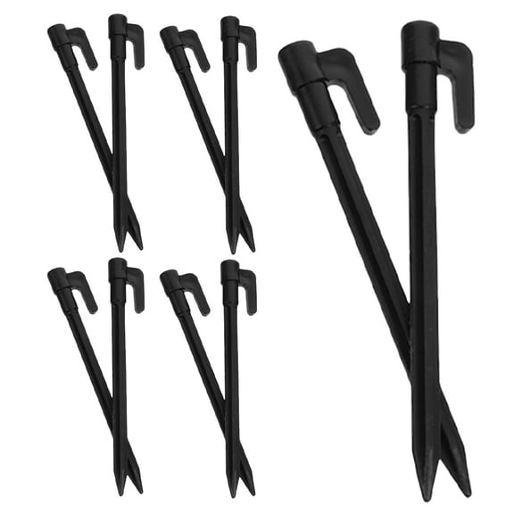 WORGEOUS 10pcs Beach Tent Stakes For Sand Camping Nail Tent Accessories Beach Spikes Stakes For Gardening Hiking Tarp Stake Outdoor Rug Stakes