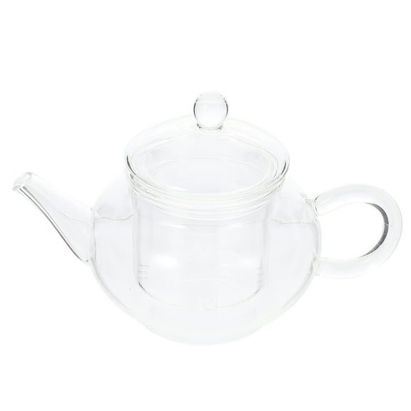 Tea Teapot Glass Kettle Infuser Pot Loose Pots Coffee Stovetop Leaf Whistling Pitcher Small Clear Carafe