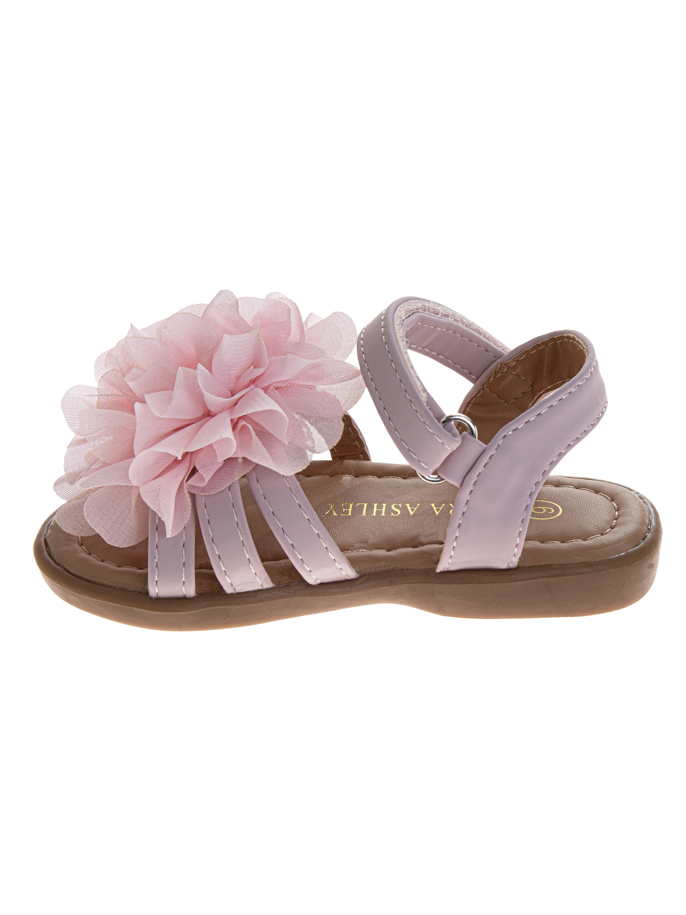 Laura Ashley Toddler and Little Girls Tulle Flower Sandals