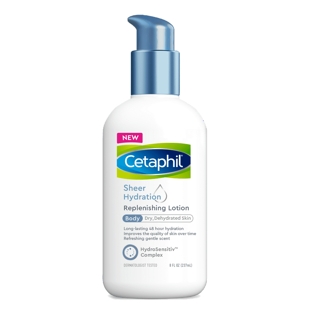 Cetaphil Sheer Hydration Replenishing Body Lotion for Dry Skin, 48 Hour