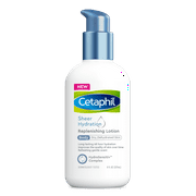 Cetaphil Sheer Hydration Replenishing Body Lotion for Dry Skin, 48 Hour Sensitive Skin Body Moisturizer, With Hyaluronic Acid, Vitamin E & Vitamin B5, Dermatologist Recommended, 8 fl oz