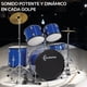 thumbnail image 4 of Bateria Acustica Audiotek  23 Pul 5 Piezas Azul Platillos Atriles Bombo, 4 of 9