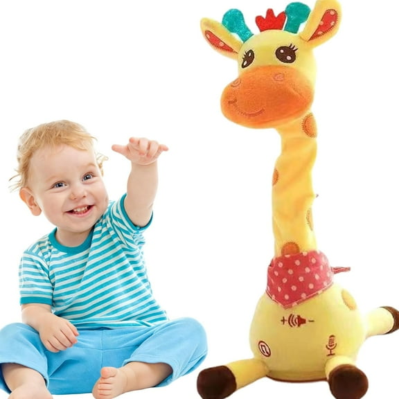 2026 Upgraded Dancing Talking Giraffe Toy，Musical Giraffe Toy，Repeats What You Say Glowing Musical Toy for  for kids