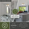 thumbnail image 2 of Huntley 2 Light LED Compatible Gold Brass Farmhouse Bathroom Vanity Wall Fixture White Schoolhouse Glass, 2 of 12