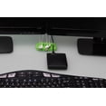 thumbnail image 2 of Organizador de cables ENVISIONED de silicona con peso y 7 ranuras, verde, 2 of 8