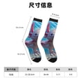 thumbnail image 3 of Balery Cute Underwater Axolotl Calcetas Largas con Estampado para Hombre y Mujer – Suaves y Transpirables, Talla Única (US 5-11), 3 of 6