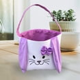 thumbnail image 4 of Kripyery Easter Basket Foldable Ear Exquisite Workmanship Fine Stitch Bow-knot Tote Bags Buckets for Eggs, 4 of 8