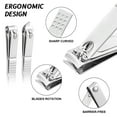 Bubabox 6 Pcs Professional Toenail Clipper Set for Seniors, Podiatrist Tool, Manicure Pedicure