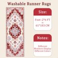 thumbnail image 6 of Hallway Runner Rug 2'x6' Washable Area Rugs Non Slip Laundry Rug Runner Floor Carpet Runners for Hallways Entryway Laundry Room Kitchen, 6 of 11