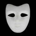 thumbnail image 1 of TINZ Bricolage Pâte Blanc Visage Complet Demi-Visage Peint à la Main Vierge, 1 of 3