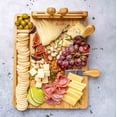thumbnail image 5 of BlauKe® Bamboo Cheese Board and Knife Set 14x11 inch – Wood Cheese Cutting Board, Serving Tray Platter, Charcuterie Board Set with 4 Cheese Knives, 5 of 16