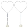 thumbnail image 1 of Ballons en Forme de Cœur avec Support en Plastique Réutilisable pour Fête d'Anniversaire et Célébration de Mariage, 1 of 7
