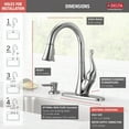 thumbnail image 7 of Talbott Single Handle Pull-Down Kitchen Faucet with Soap Dispenser in Chrome 16968-SD-DST, 7 of 7
