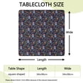 thumbnail image 2 of Dark Blue Christmas Nutcracker Pattern Square Fitted Tablecloth with Elastic Edge,Square Table Cover,Washable Elastic Table Cover for Home Kitchen Party Decor 34"x34", 2 of 6