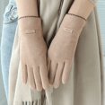 thumbnail image 2 of Guantes de mujer de invierno más terciopelo cálido versión coreana de lindos guantes de pantalla táctil para montar a caballo, conducir, esquiar, guantes de terciopelo, 2 of 6