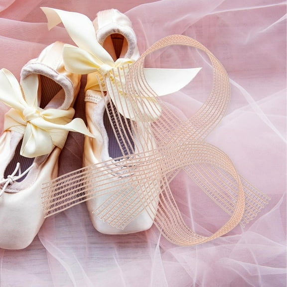 QIFULL 2Pcs Invisible Pink Ballet Elastic Belt for Pointe Shoes ce Accessories