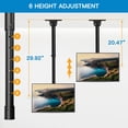thumbnail image 2 of PERLESMITH Ceiling TV Mount, Hanging Full Motion TV Mount Bracket Fits Most 26-65 inch LCD LED OLED 4K TVs, Flat Screen Displays, TV Pole Mount Holds up to 99lbs, Max VESA 400x400mm, PSCM2, 2 of 4
