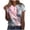 Pink, variant on WXLWZYWL Womens Summer Tops Casual Printing Shirts Short Sleeve Loose Tee Tops V Neck Blouse Pink