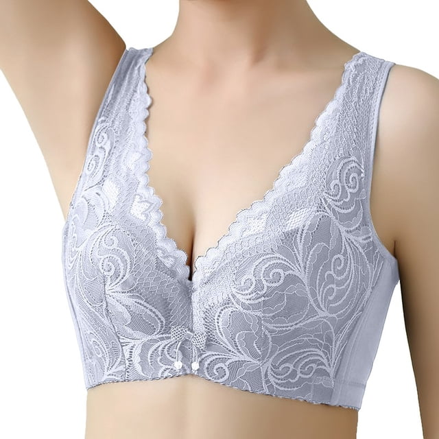 HXWCHs Women's Supportive Underwire Bra with Comfort Back Design for Enhanced Shape and All-Day Wear XL Grey