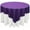 Purple, variant on AK-Trading 72"x72" Grand Duchess Beaded Sequin Table Cover or Overlay (Orange)