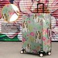 thumbnail image 4 of Basset Hound and Pioneer Flower Luggage Cover Fashion Suitcase Cover Baggage Covers Fit 25-28 Inch Luggage (Go Travel), 4 of 5