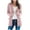 Pink, variant on FRSASU Women Casual Single Breasted Trench Coats Long Sleeve Solid Color Fall Winter knitted sweater jacket White