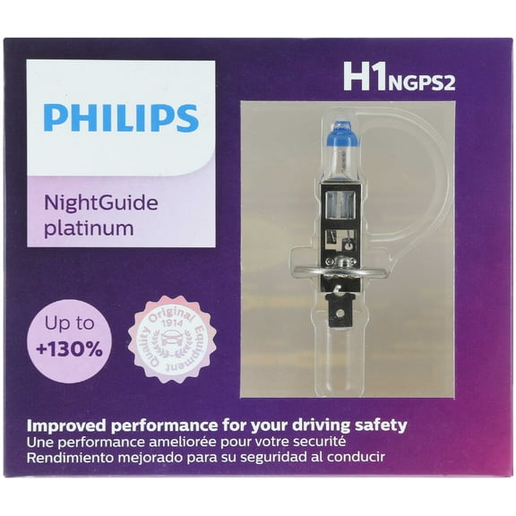 Philips Night Guide Platinum H1 55W Two Bulbs Headlight Fog Light