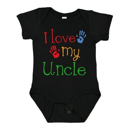 

Inktastic I Love My Uncle Childs Gift Baby Boy or Baby Girl Bodysuit