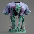 thumbnail image 2 of Sunbona Halloween Graphic T Shirt For Theme Printed Tee Shirt Casual Crewneck Short Sleeve Top, 2 of 3