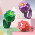 thumbnail image 4 of keepw Childrens Cute Pet Watch Fan Soft Breathing Light USB Charging Mini Fan Flower style purple, 4 of 6