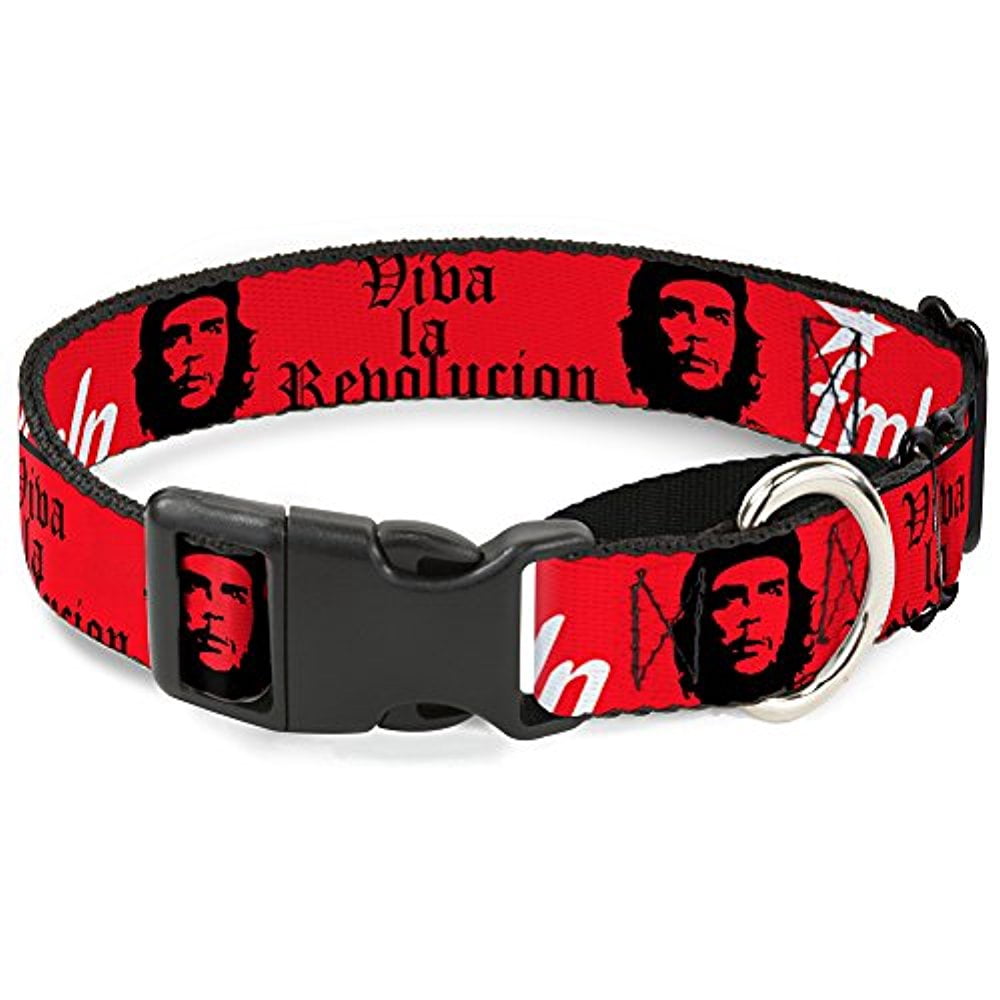 Buckle-Down VIVA LA REVOLUCION Che with fmln Red Martingale Dog Collar