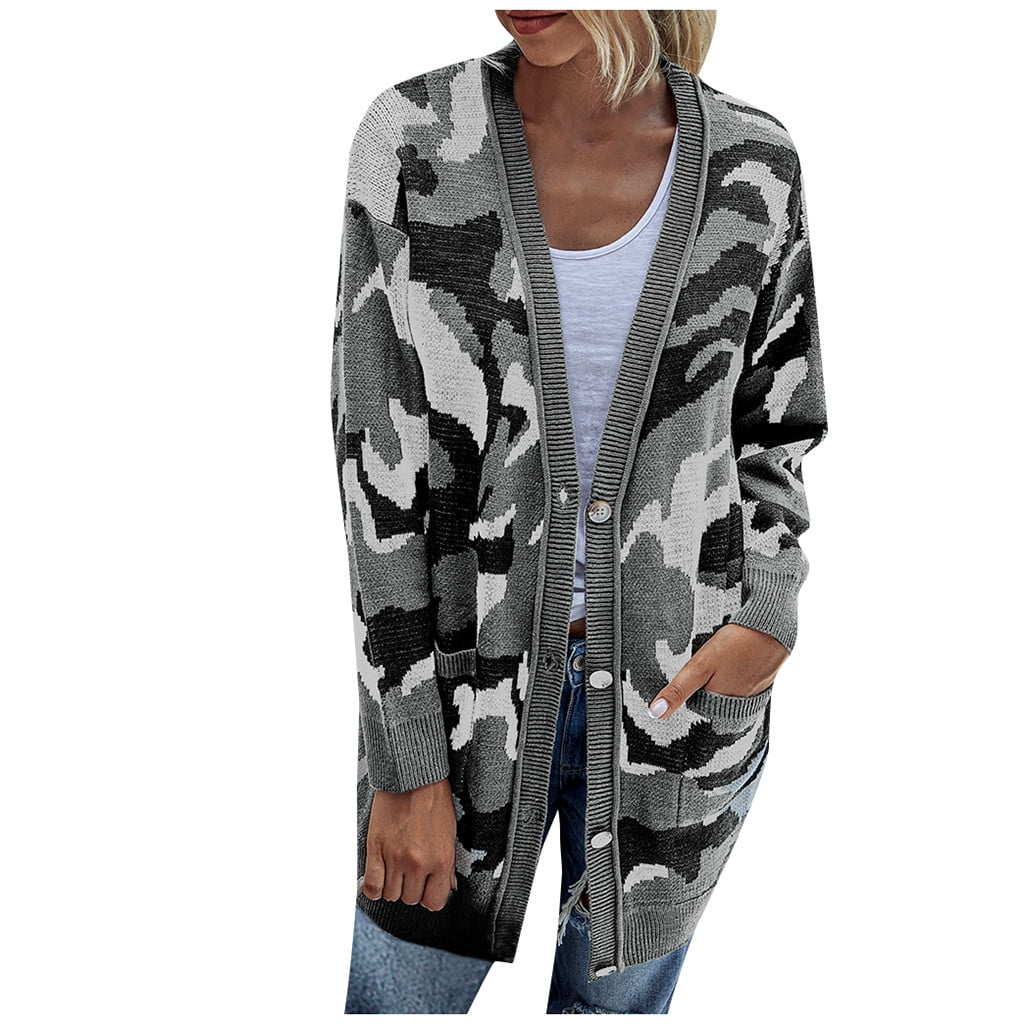 camo cardigan walmart