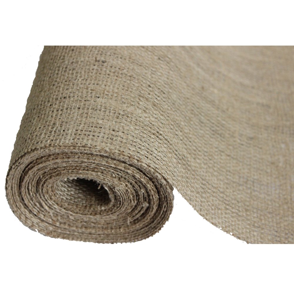 Burlapper Burlap, 12 Inch x 10 Yards, Natural 12 oz Jute Fabric Roll
