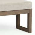 thumbnail image 2 of Milltown 44 inch Wide Solid Wood Contemporary Large Ottoman Bench in Platinum, 2 of 9