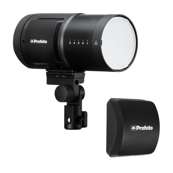 Profoto B20 Monolight with 11-Stop Power Range Rubberized Surface and 40W LED Light Bundle with Extra Battery