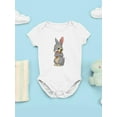 thumbnail image 3 of Happy Bunny With Carrot Bodysuit Infant -Image by Shutterstock,  18 Months, 3 of 4