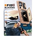 thumbnail image 4 of Funda de teléfono Vizvera para Samsung Galaxy S25 Ultra con cartera, 4 of 9