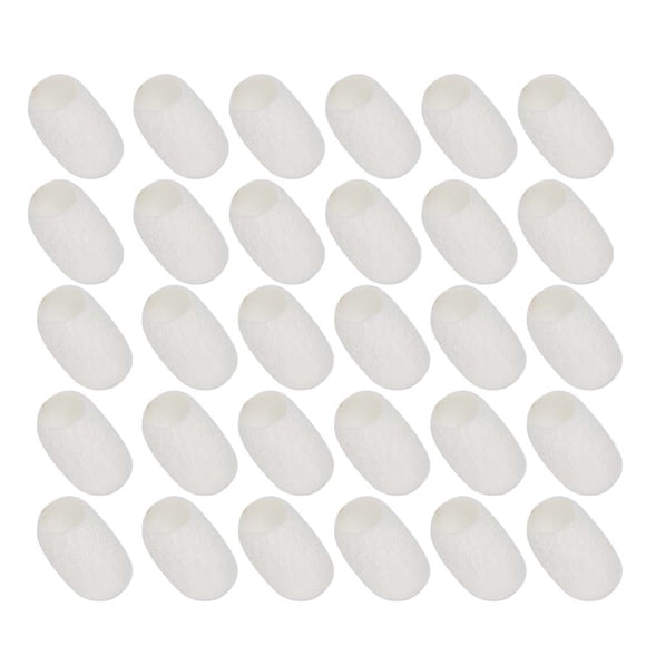 Fugacal de bolas 30pcs Limpieza facial Capullos de seda natural Eliminación de espinillas Exfoliante Bolas de gusano de seda Fugacal No se aplica